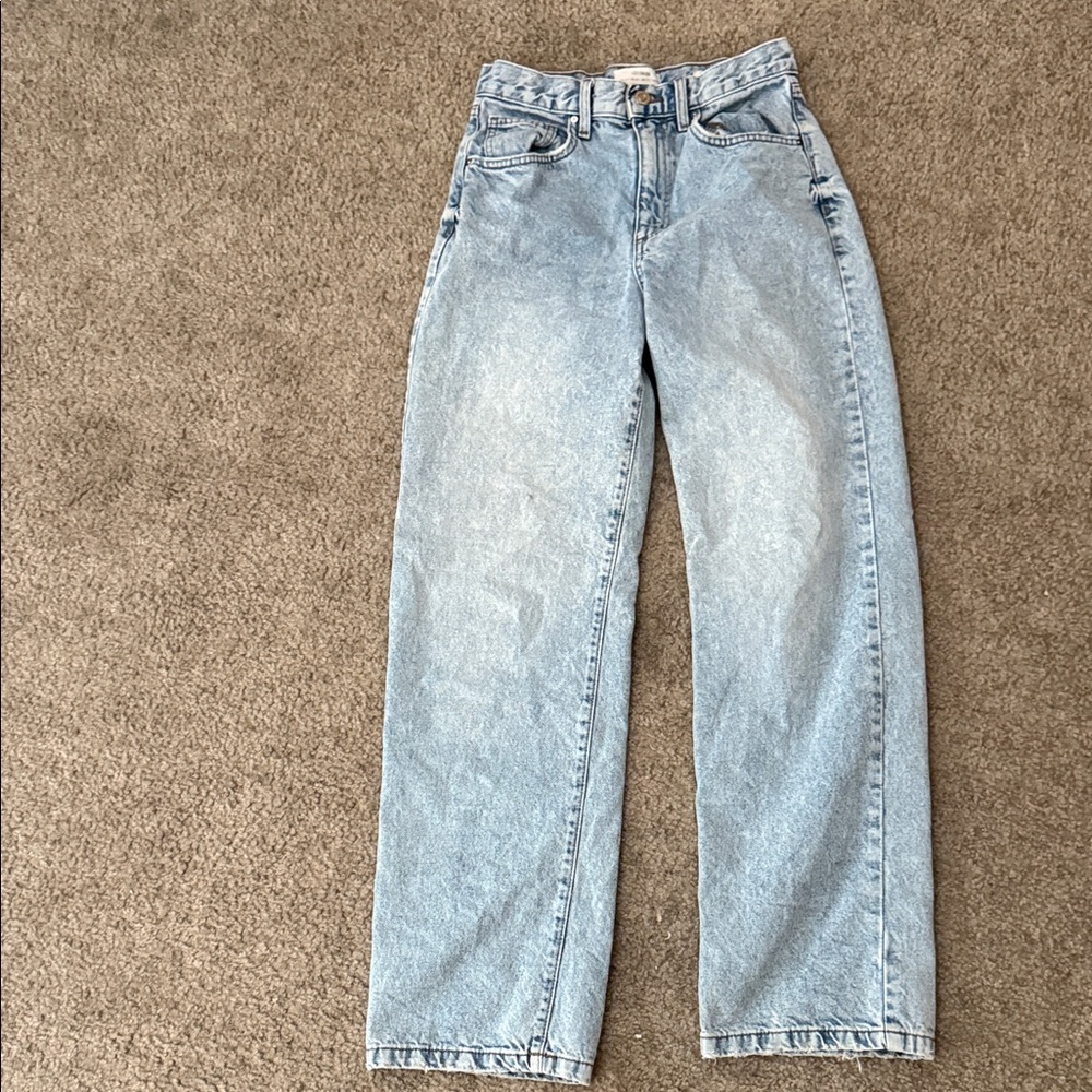 Cotton On Light Wash Straight Leg Jeans